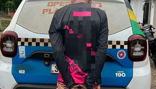 Menor é apreendido durante ação da PM em José de Freitas]