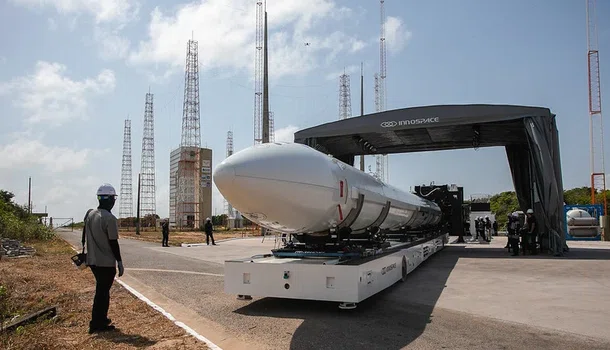 Lançamento de foguete em Alcântara, no Maranhão