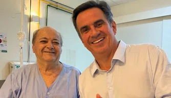 Ciro Nogueira visita Silvio Mendes no hospital