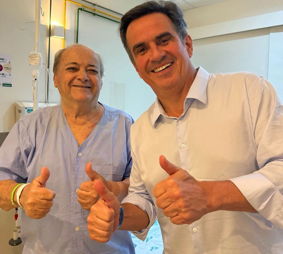 Ciro Nogueira visita Silvio Mendes no hospital