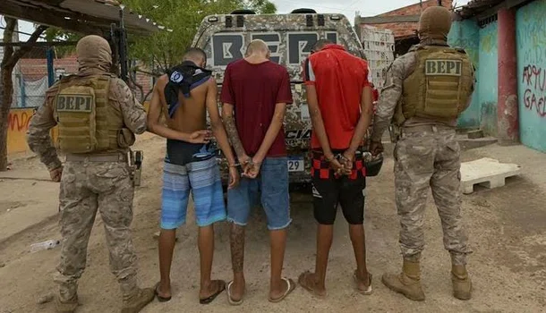Dois homens são presos e um menor apreendido pelo BEPI