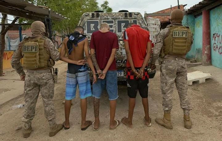 Dois homens são presos e um menor apreendido pelo BEPI