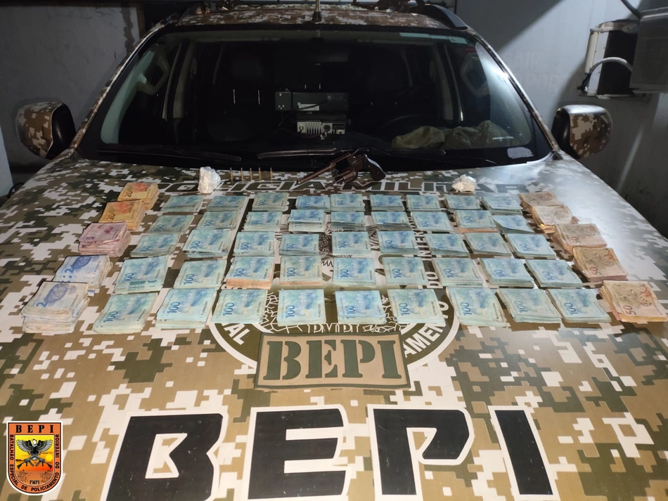 Materiais apreendidos