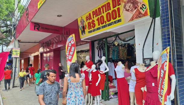 Comércio do Centro de Teresina tem aumento nas vendas