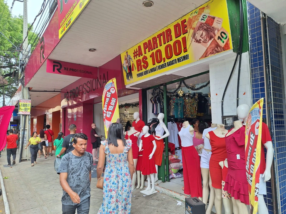 Comércio do Centro de Teresina tem aumento nas vendas