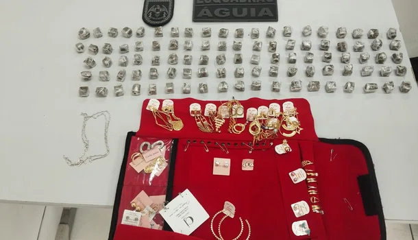 Materiais apreendidos