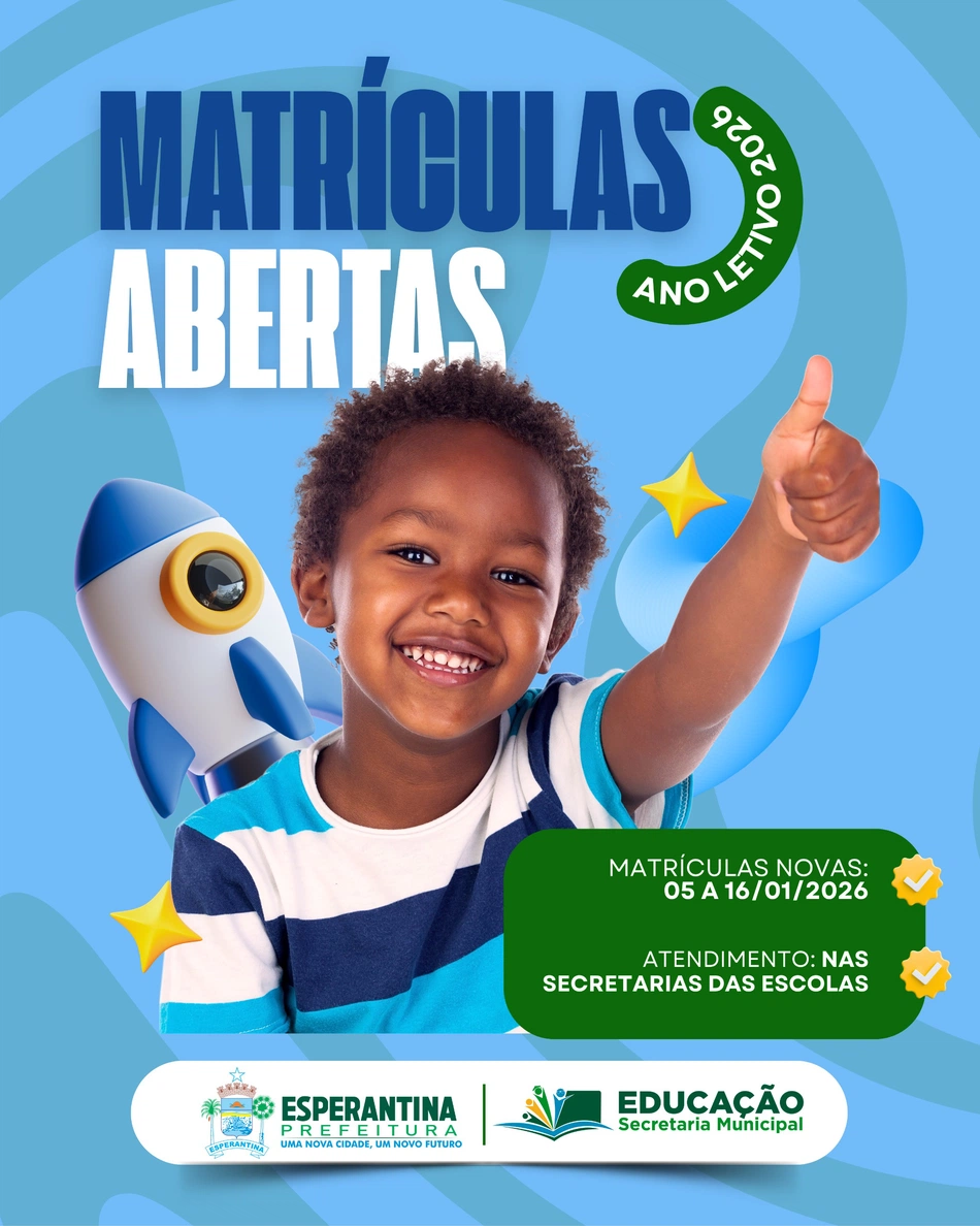 Matrículas escolares em Esperantina