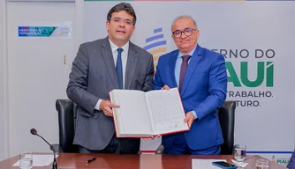Rafael Fonteles e desembargador Aderson Nogueira
