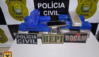 Material apreendido durante uma operação integrada em Vera Mendes