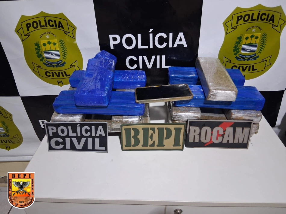 Material apreendido durante uma operação integrada em Vera Mendes