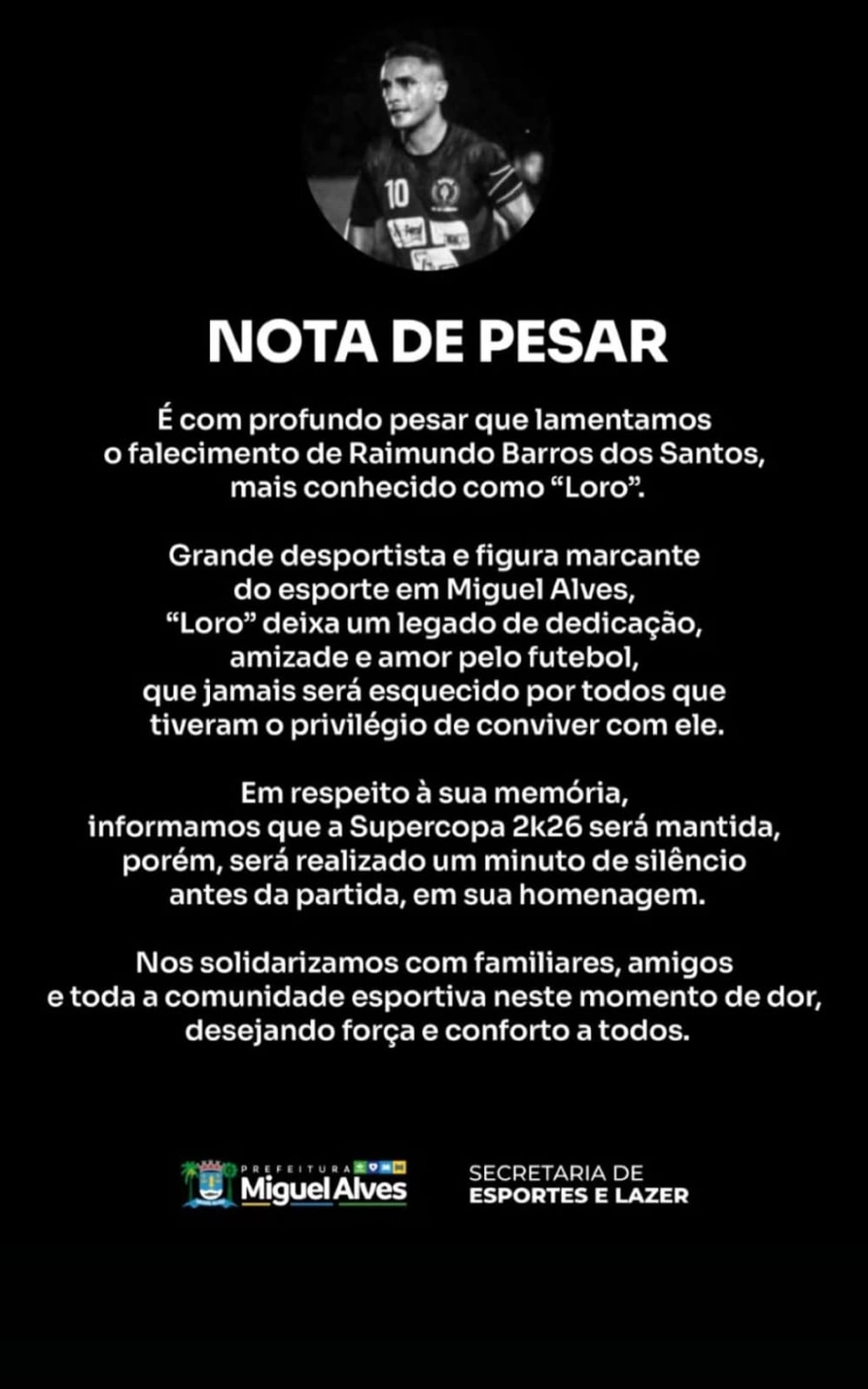 Nota de pesar