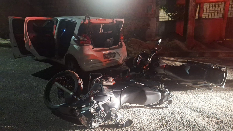 Rocam intercepta veículo durante ação em Tereina