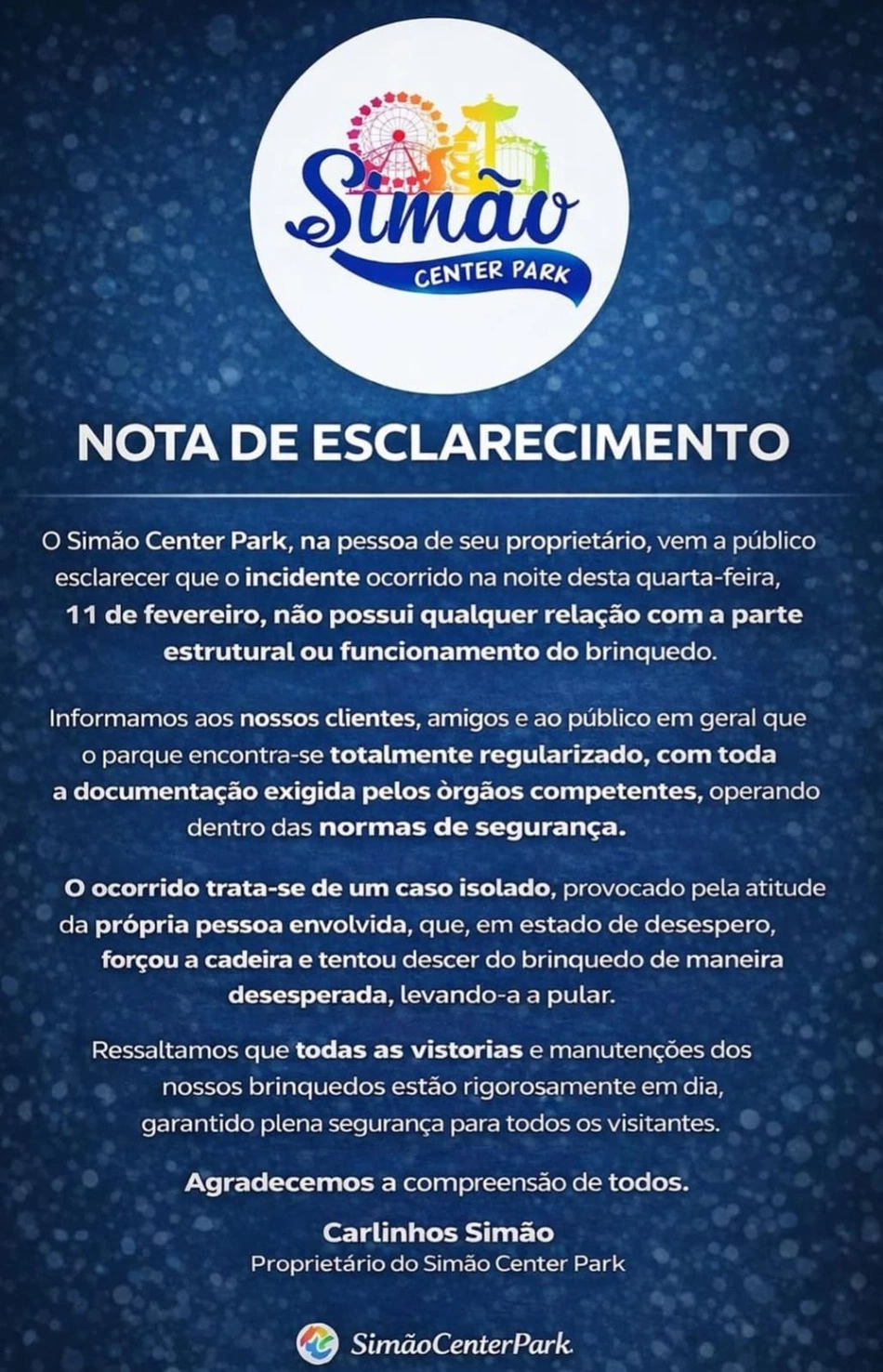 Nota de esclarecimento
