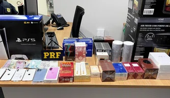 Mercadoria com produtos adquiridos no Paraguai com destino ao estado do Ceará.