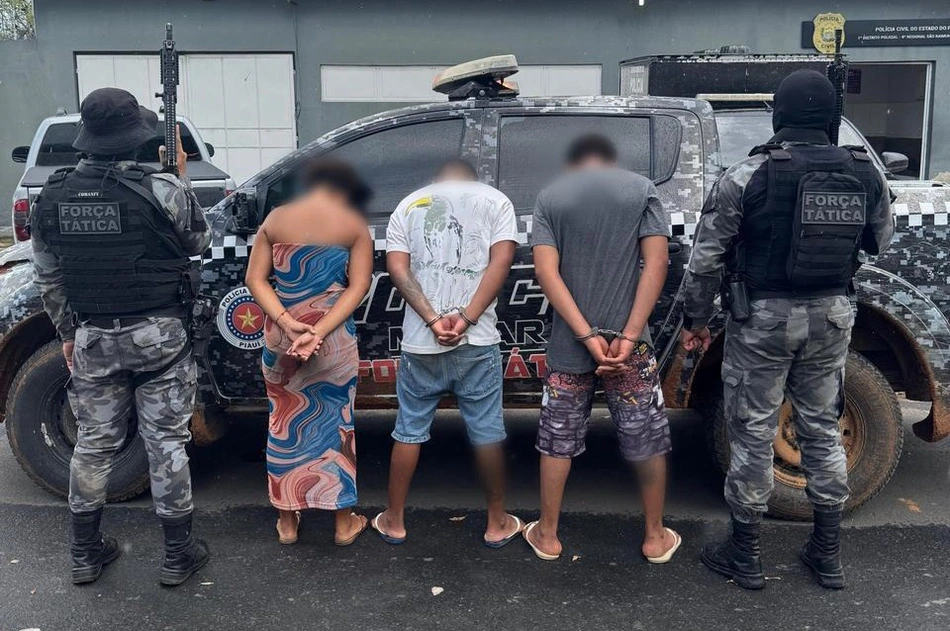 Polícia prende três suspeitos por tráfico e apreende drogas em São Raimundo Nonato