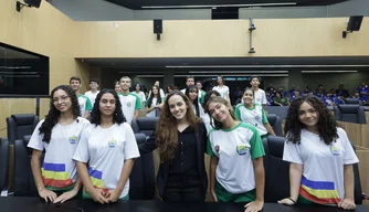 Alunos do Parlamento do Futuro