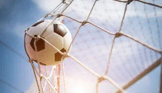Futebol, bola de futebol, rede