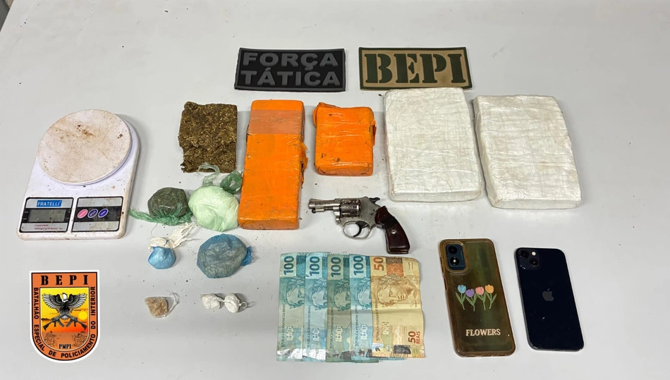 Materiais apreendidos