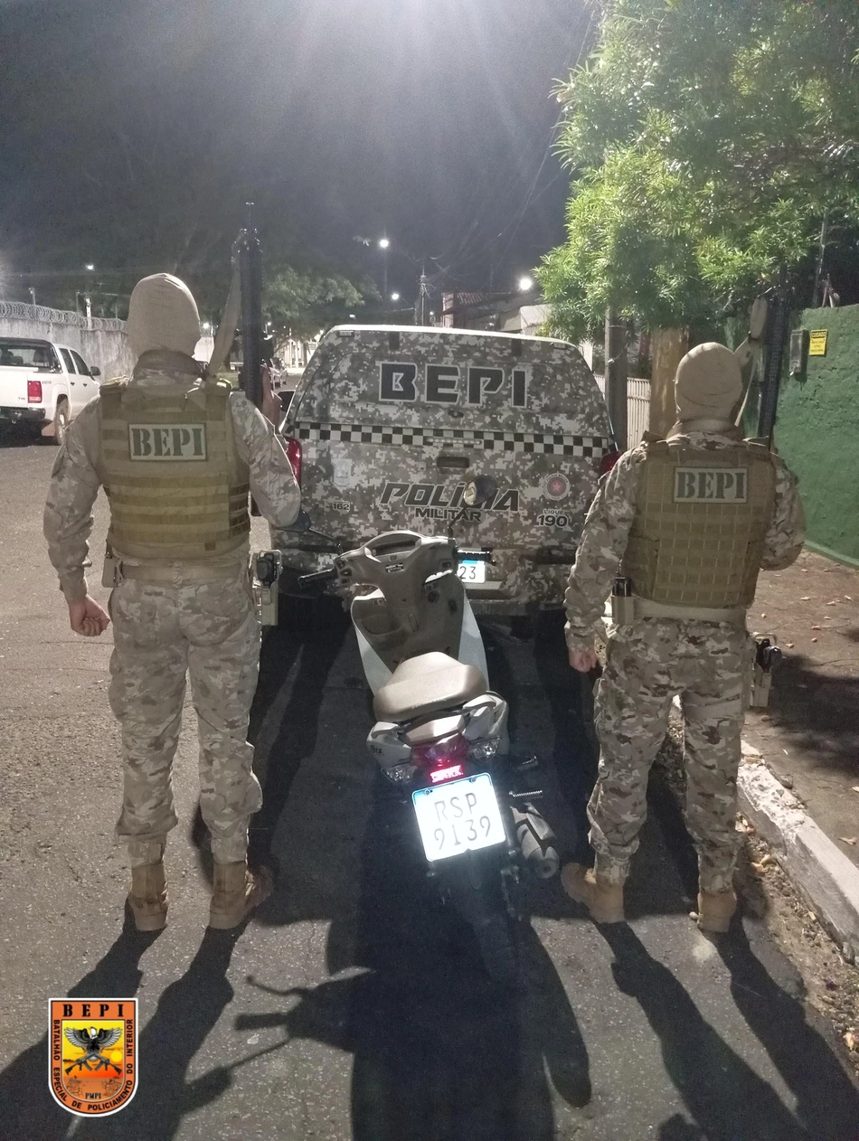Motocicleta apreendida