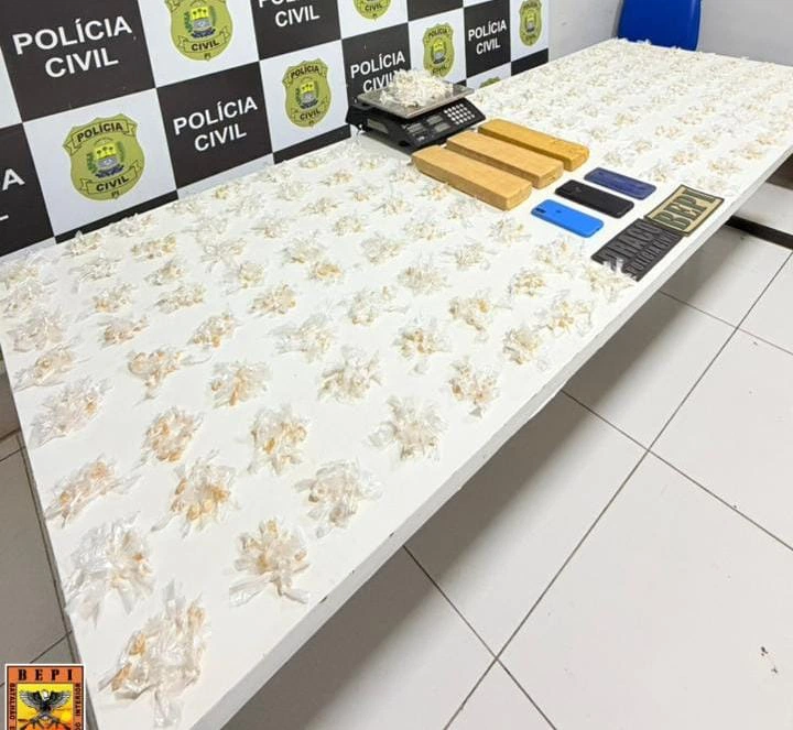 Homem é preso com grande quantidade de drogas em Teresina