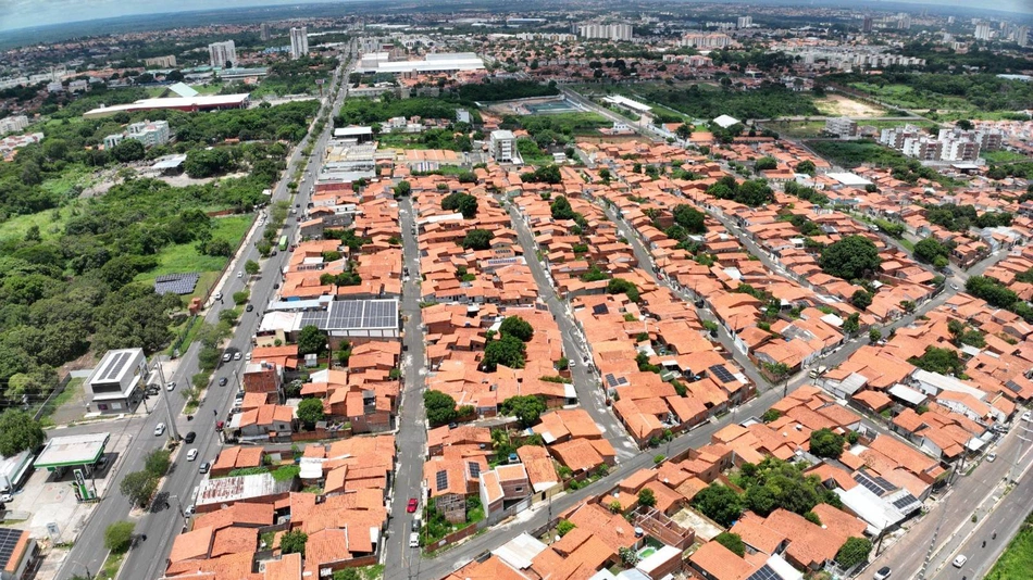 Mapeamento com drones na Vila Padre Cícero, em Teresina