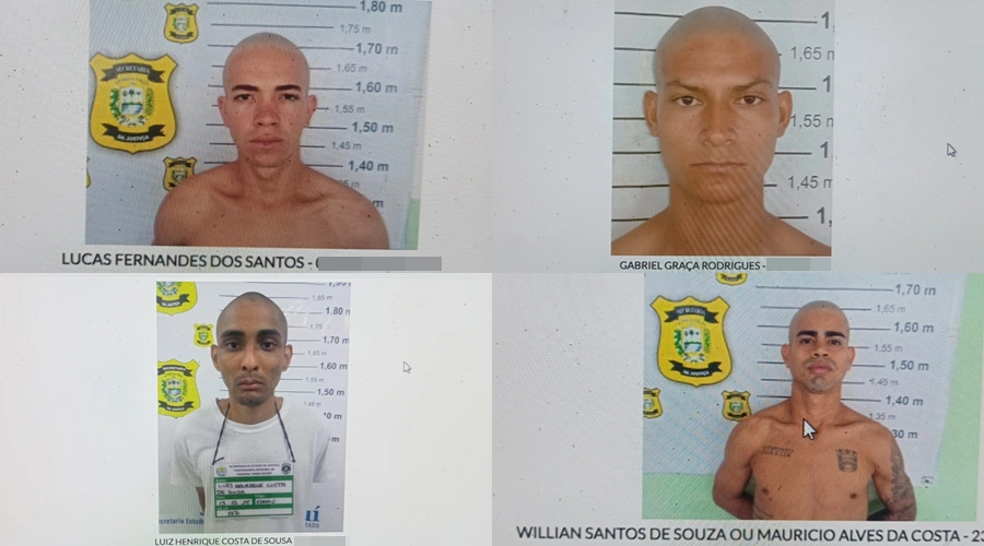 Fugitivos da penitenciária mista de Parnaíba