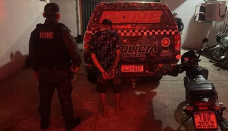 Polícia Militar prende homem acusado de roubar motocicleta na Taboca do Pau Ferrado