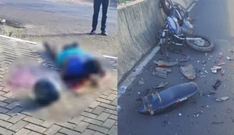 Motociclista cai de viaduto após colisão na zona Sul de Teresina