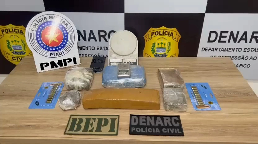 Materiais apreendidos