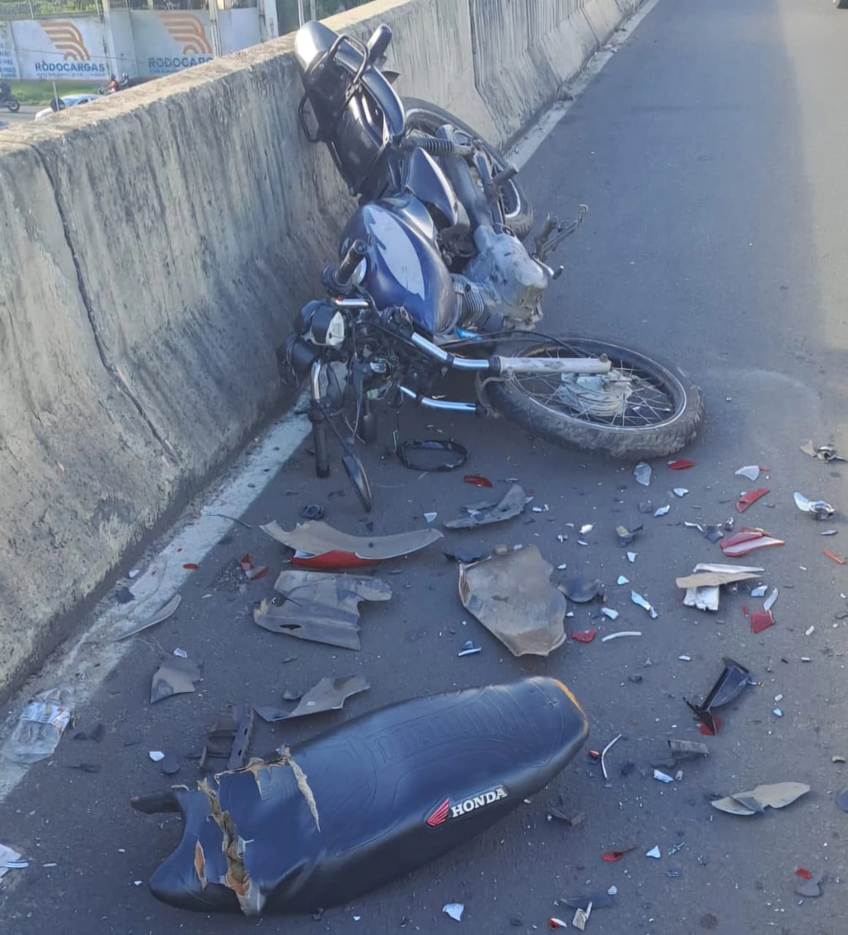 Motociclista cai de viaduto da Tabuleta na zona Sul de Teresina