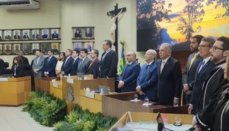 Posse dos novos presidente e vice-presidente e corregedor eleitoral no TRE