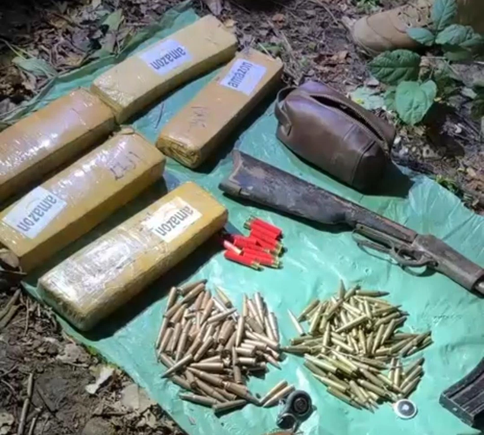 Materiais apreendidos durante ação conjunta no Maranhão