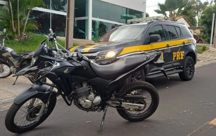 Motocicleta recuperada em Pedro II