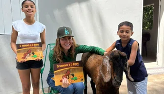 Prefeita Ivanária Sampaio apoia lançamento do livro infantil "O Menino e o Bode"