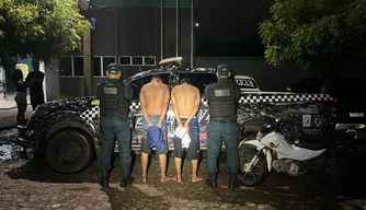 Menores de idade suspeitos de envolvimento com o tráfico de drogas em Piripiri