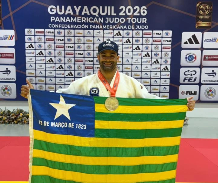 Atleta piauiense conquista pentacampeonato no Pan-Americano de Judô no Equador