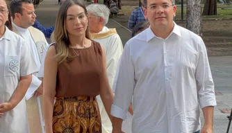 Primeira-dama Isabel Fonteles e governador
