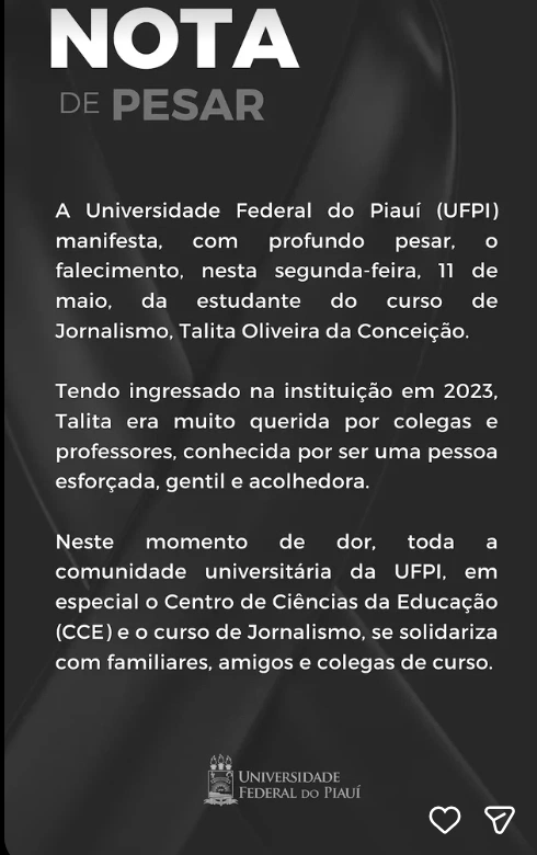 Nota da UFPI