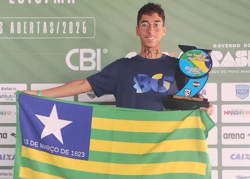 Nadador piauiense conquista medalha de ouro e garante vaga para os Jogos da Juventude 2026