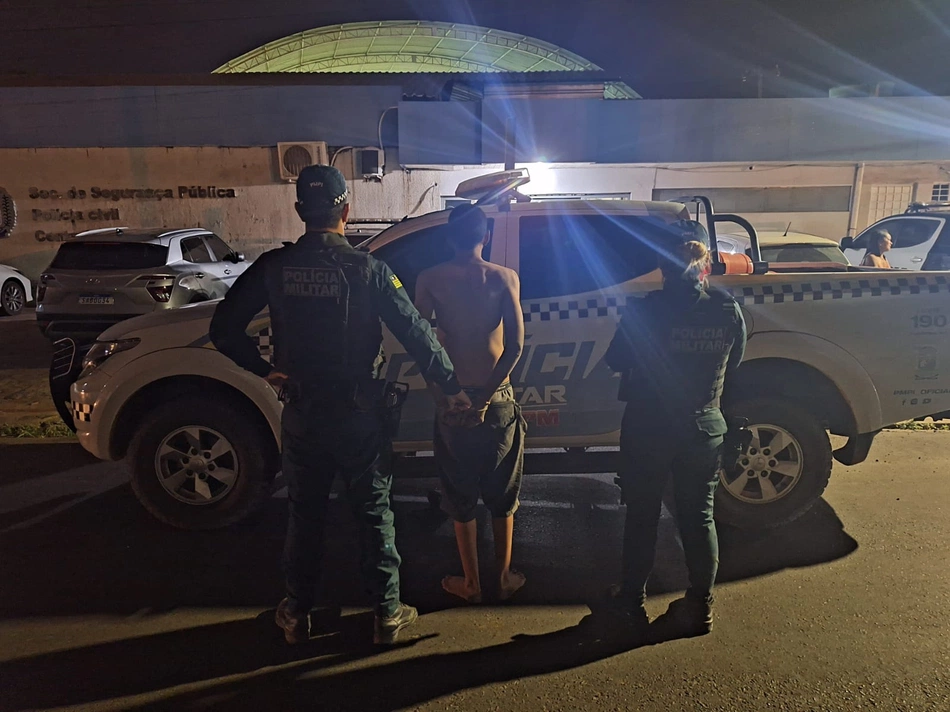 Polícia Militar prende homem suspeito de ameaçar a mãe em Jaicós