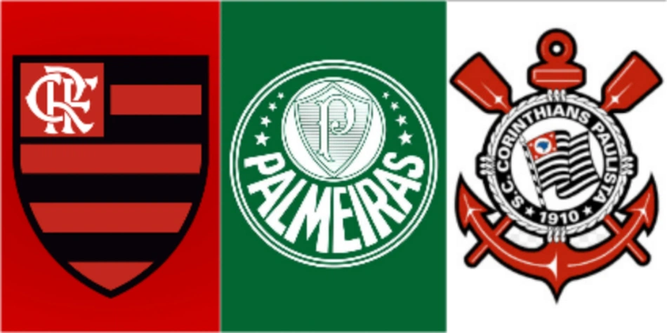 Flamengo, Palmeiras e Corinthians