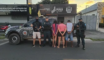 Polícia Militar prende três suspeitos de tráfico de drogas em Água Branca