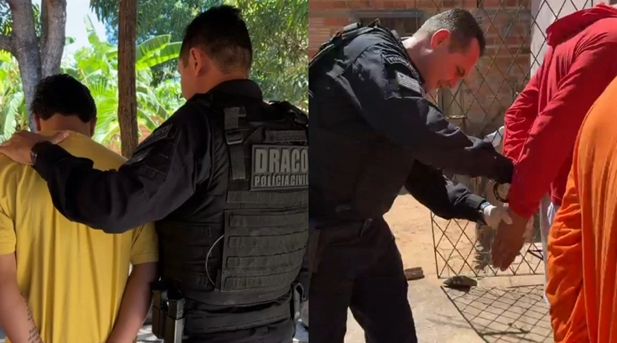 Operação integrada prende três suspeitos de tráfico de drogas em Altos