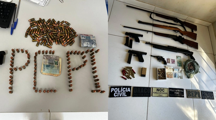 Operação policial contra organização criminosa prende duas pessoas em Morro Cabeça no Tempo