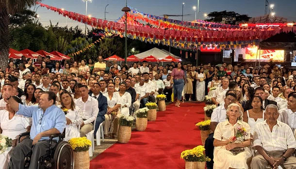 Tribunal de Justiça reúne 134 casais para oficializar união no Casamento Comunitário em Teresina