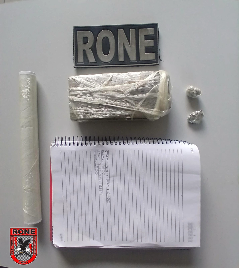 Materiais apreendidos