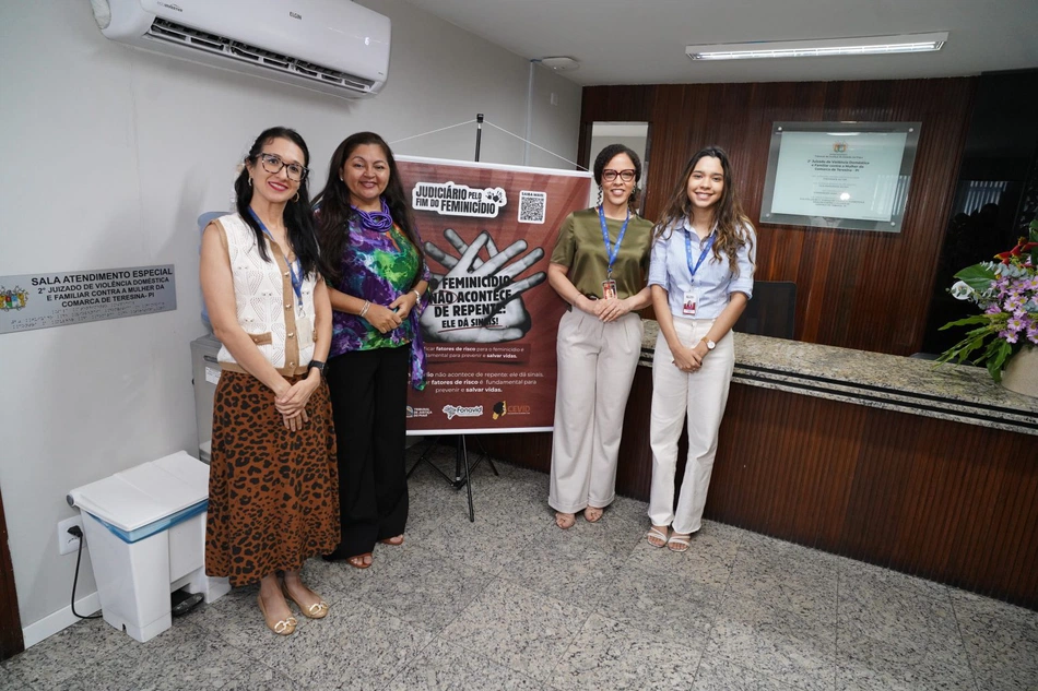 Fórum de Teresina recebe exposição itinerante Judiciário pelo Fim do Feminicídio