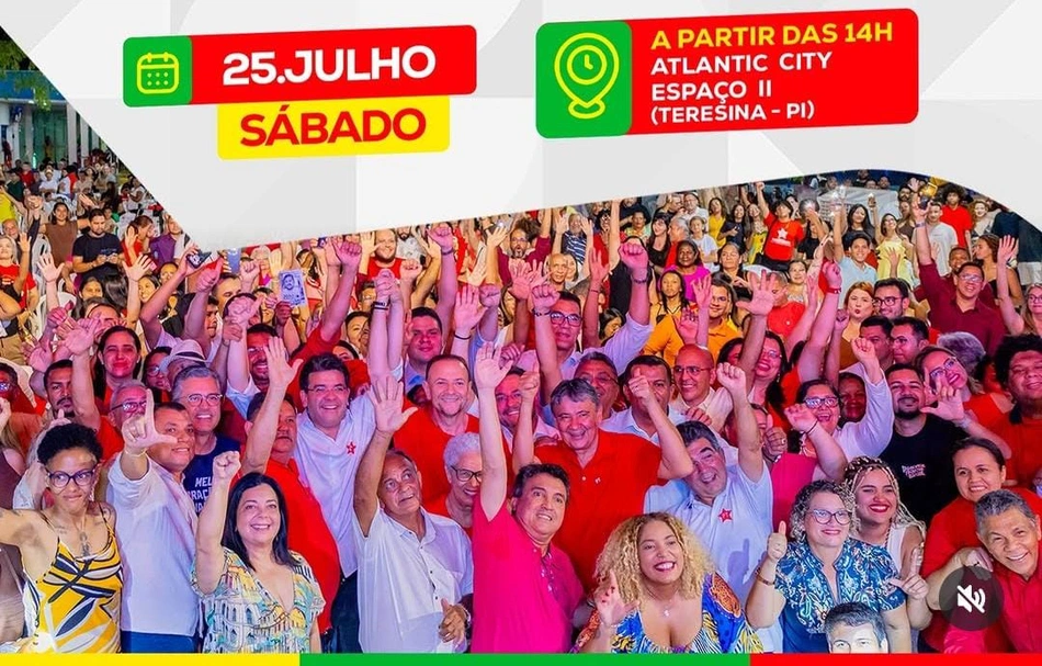 PT do Piauí realiza convenção estadual neste sábado (25) em Teresina