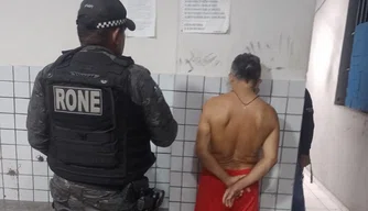 PMPI realiza detenção de homem por suposta ameaça com facão na zona Norte de Teresina