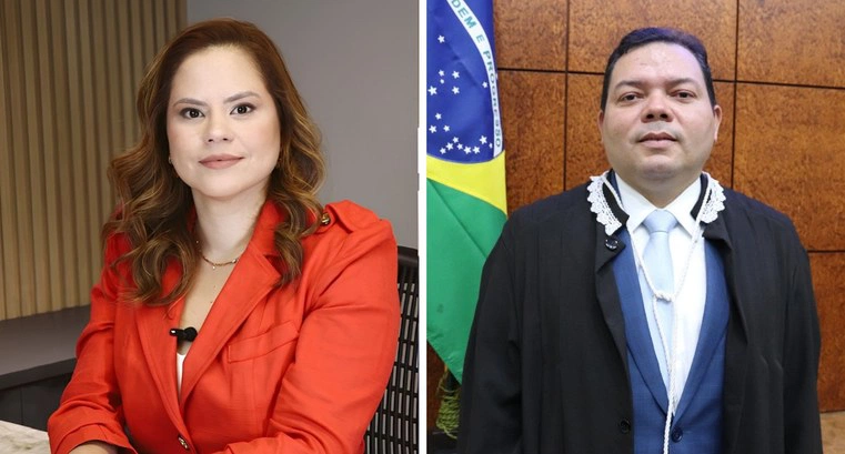 Advogada Hillana Martina Lopes e advogado Daniel Eufrásio